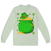 Matcha ireland leprechaun hat pot of gold irish st patricks day Long Sleeve Tee - lanVoArt