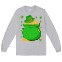 Moon Dust ireland leprechaun hat pot of gold irish st patricks day Long Sleeve Tee - lanVoArt