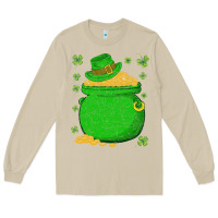 Mushroom ireland leprechaun hat pot of gold irish st patricks day Long Sleeve Tee - lanVoArt