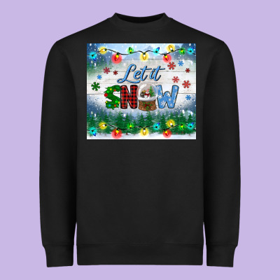 Let It Snow Tumbler Heavyweight Sweatshirt Designed By Bundleandbundleshop