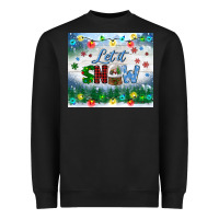 Black let it snow tumbler Heavyweight Sweatshirt - BundleAndBundleShop