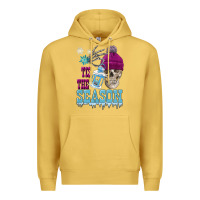 Antique Gold tis the season winter skull Premium Hoodie - FaDigitalArtStudio