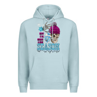 Blue Mist tis the season winter skull Premium Hoodie - FaDigitalArtStudio