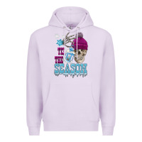 Lilac tis the season winter skull Premium Hoodie - FaDigitalArtStudio
