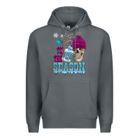 Rock tis the season winter skull Premium Hoodie - FaDigitalArtStudio