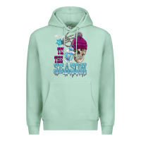 Seafoam tis the season winter skull Premium Hoodie - FaDigitalArtStudio