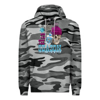 Slate Camo tis the season winter skull Premium Hoodie - FaDigitalArtStudio