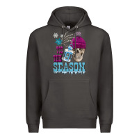 Smoke tis the season winter skull Premium Hoodie - FaDigitalArtStudio
