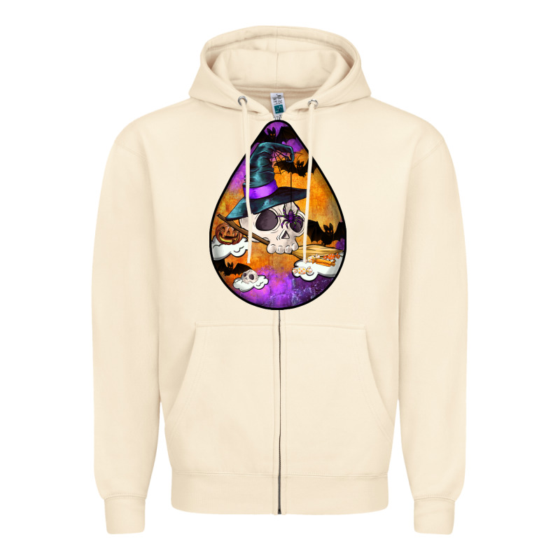 Hallowen Teardrop Zipper Hoodie by LillyAllenDesigns | Teevron