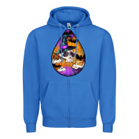 True Royal Hallowen Teardrop Zipper Hoodie - LillyAllenDesigns