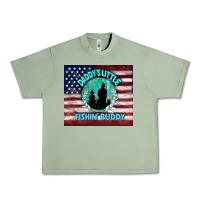 Oil Green daddy's little fishin buddy Urban Heavy Tee - TumblerDesignByShophia
