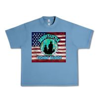 Pebble Blue daddy's little fishin buddy Urban Heavy Tee - TumblerDesignByShophia