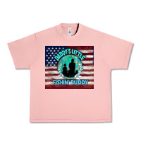 Salmon daddy's little fishin buddy Urban Heavy Tee - TumblerDesignByShophia