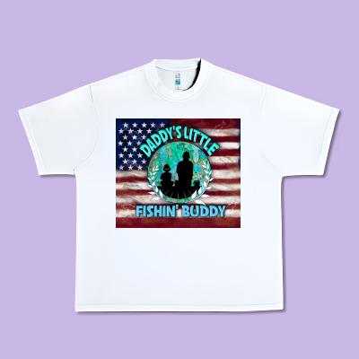 Daddy's Little Fishin Buddy Urban Heavy Tee Designed By Tumblerdesignbyshophia
