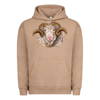 Pigment Burro merino wool ram Urban Hoodie - BarkalooDesign