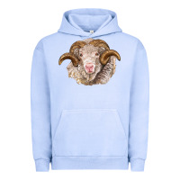 Pigment Grape Ice merino wool ram Urban Hoodie - BarkalooDesign