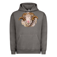 Pigment Tornado merino wool ram Urban Hoodie - BarkalooDesign