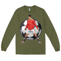 Army Green cr7 soccer fan Long Sleeve Tee - lanVoArt