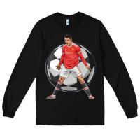 Black cr7 soccer fan Long Sleeve Tee - lanVoArt