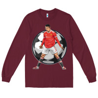 Burgundy cr7 soccer fan Long Sleeve Tee - lanVoArt