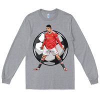 Heather Grey cr7 soccer fan Long Sleeve Tee - lanVoArt