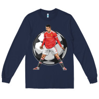 Navy cr7 soccer fan Long Sleeve Tee - lanVoArt
