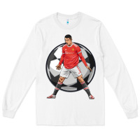 White cr7 soccer fan Long Sleeve Tee - lanVoArt
