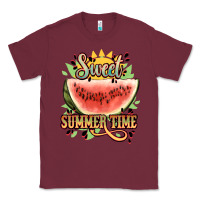 Burgundy sweet summer time watermelon Classic Tee - NancyCooperArtShop
