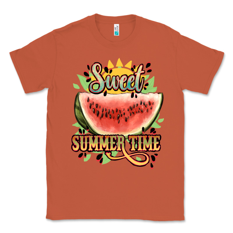 Sweet Summer Time Watermelon Classic Tee by NancyCooperArtShop | Teevron