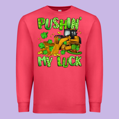 Pushin' My Luck Premium Sweatshirt Designed By Artiststas