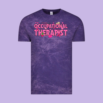 Breast Cancer Occupational Therapist Vintage Tee Designed By Texasbilliewilder