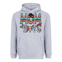 Heather Grey mom of boys Heavyweight Hoodie - CowhideDigitalArt