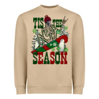 Mushroom tis the season skeleton snowboard Heavyweight Sweatshirt - FaDigitalArtStudio