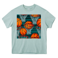 Arona basketball hoop seamless pattern Heavy Core Tee - BundleAndBundleShop