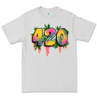 Dove Grey 420 cannabis Premium Tee - Artiststas