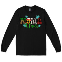 Black mama claus christmas Long Sleeve Tee - CowGirlArtShop