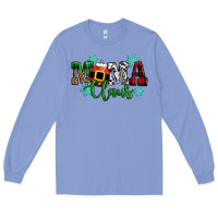 Colony Blue mama claus christmas Long Sleeve Tee - CowGirlArtShop
