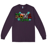 Plum mama claus christmas Long Sleeve Tee - CowGirlArtShop