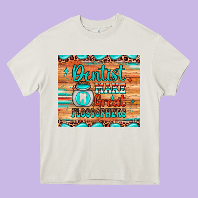 Dentist Make Great Flossophers Heavy Core Tee Designed By Jahusdesignshop