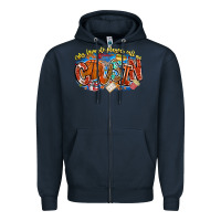 Navy my favorite players call me cousin basketball Zipper Hoodie - CowhideDigitalArt