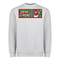 Heather Grey christmas vibes only Heavyweight Sweatshirt - BundleAndBundleShop