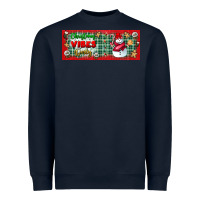 Navy christmas vibes only Heavyweight Sweatshirt - BundleAndBundleShop