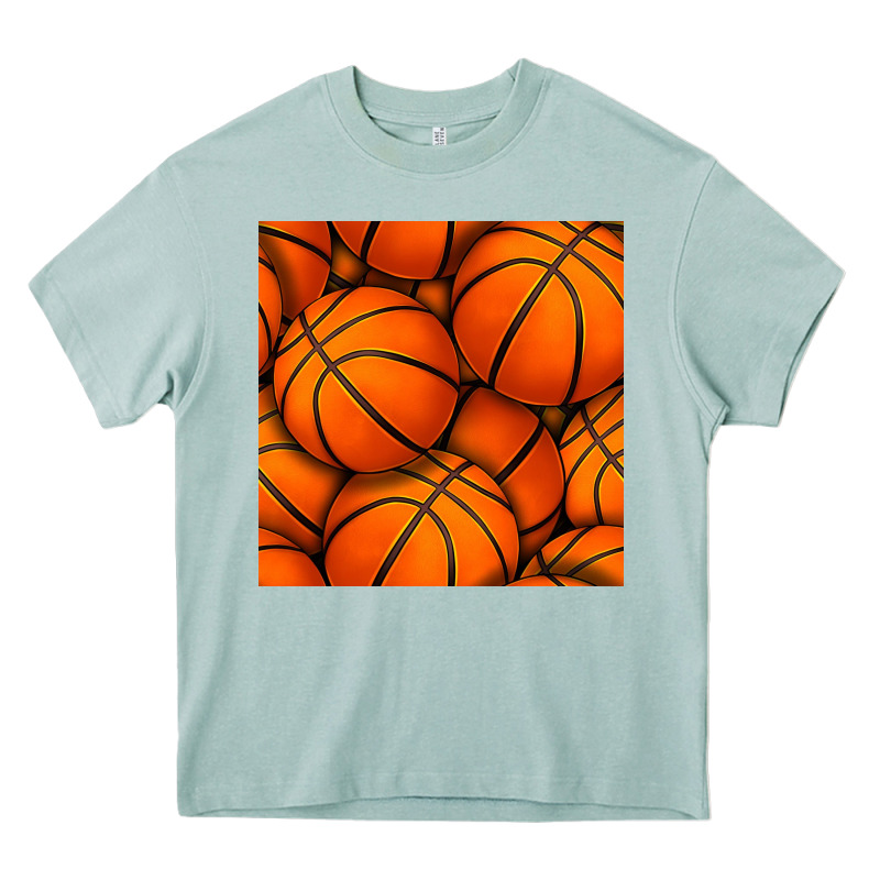 Basketball Seamless Pattern Heavy Core Tee by BundleAndBundleShop | Teevron
