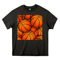 Asphalt basketball seamless pattern Heavy Core Tee - BundleAndBundleShop