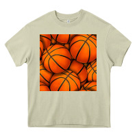 Mossy basketball seamless pattern Heavy Core Tee - BundleAndBundleShop