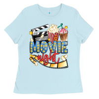 Baby Blue movie night Ladies Tee - Artiststas