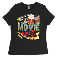 Black movie night Ladies Tee - Artiststas