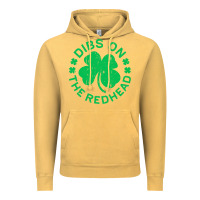 Vintage Mustard dibs on the redhead  st patricks day Vintage Hoodie - lanVoArt