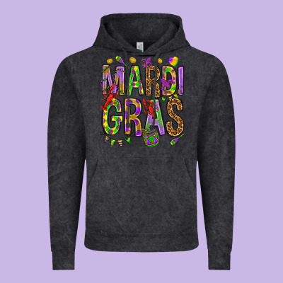 Mardi Gras Vintage Hoodie Designed By Howdyjamesfarm