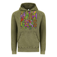 Vintage Olive Mardi Gras Vintage Hoodie - HowdyJamesFarm